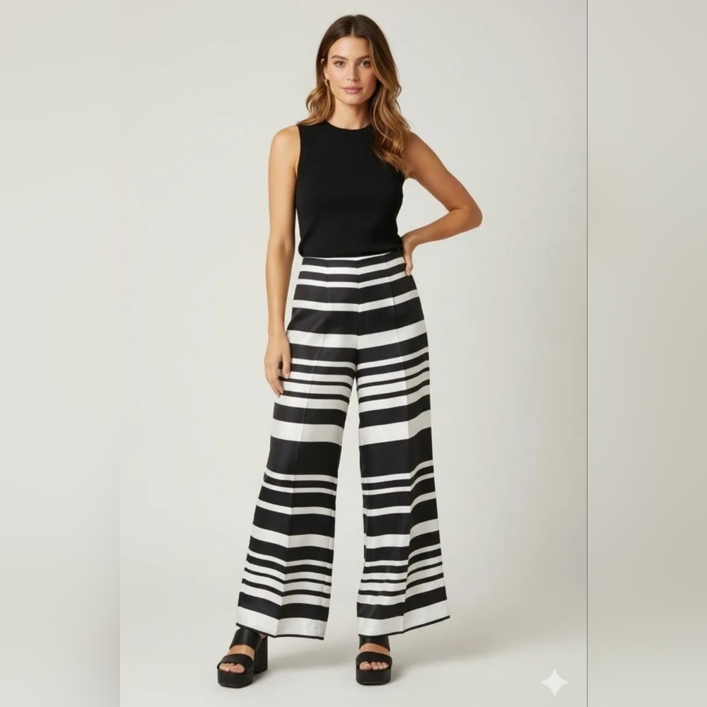 Trina Turk Striped Women's Wide-Leg Pants